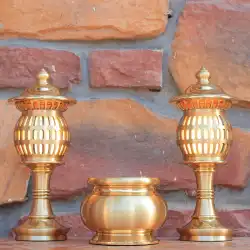 仏前灯ロングブライトランプled家庭用純銅プラグインラッキーゴッドランプ神社ランプ用ブッダランプお香バーナーのペア
