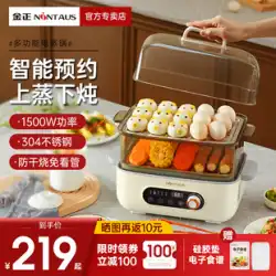 Jinzheng 家庭用多機能電気スチーマー自動朝食機インテリジェント蒸しアーティファクト電気スチーマースチーマースチーマー