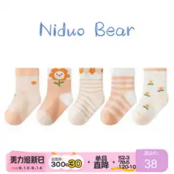 Nido Bear 2022 子供用靴下 夏 薄手 ベビーソックス 春夏 コットン 女の子 靴下 かわいい ベビーソックス