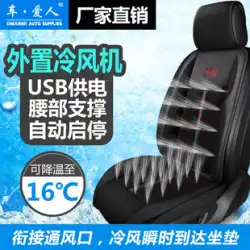 サマーカーシート ベンチレーションクッション エアコン 冷蔵 電動 送風機 クッション 通気性 ファン付き USB 冷気クッション