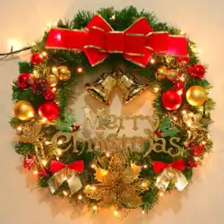 クリスマスリース 40/50/60cm クリスマスツリー お祭り デコレーション ギフト クリエイティブ オーナメント オーナメント シーン アレンジ ドア吊り
