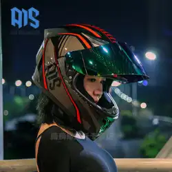 Aishi ヘルメット男性オートバイフルヘルメット夏オートバイ乗馬電気自動車女性 bluetooth ヘルメット 3C 認定四季