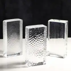 透明固体ガラス レンガ隔壁クリスタル レンガ スクエア バブル クリエイティブ カラー レンガ ホットメルト スクリーン クリエイティブ デコレーション