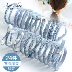ヘッドロープ 2022 新韓国シンプルなヘアアクセサリーネクタイヘアゴムバンドヘアロープ森女性ポニーテールヘアリング頭飾り