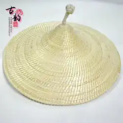 Shui De Mingxue Yunnan 純粋な手作りの草鍋カバー 木製蒸し器鍋カバー 麦わら帽子として鍋カバー スチーム薪ストーブ シリンダーカバー キッチン