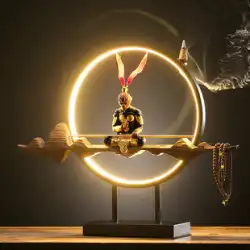 クリエイティブティーペットオーナメントティーテーブル孫悟空Qitian Dashengは仏を倒すために戦います禅フローフレグランスティーテーブルティールームの装飾