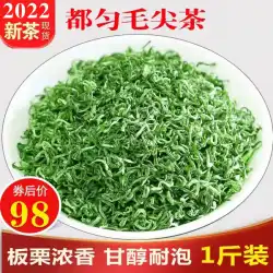 Duyun Maojian 茶 2022 新茶 Mingqian 春茶 貴州茶 強い香り高山手作り緑茶バルク 500 グラム