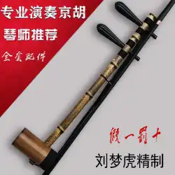 本物の楽器 Jinghu Liu Menghu レタリング 胡麻 花 うなぎ 黄 古竿 黒檀 シャフト 鉄ライナー 高性能