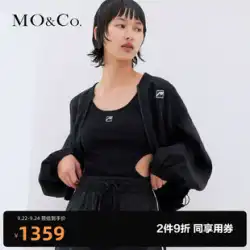 彼 Chaolian 同じスタイル MOCO22 夏の新しいスタイルのスポーツ ジャケット簡単ケア ショート コート女性