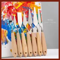 Alvaro 油絵スティックスクレーパー / 油絵具パレットナイフ / ガッシュパレットナイフ / スクレーパー / 油絵具ナイフ / 適度に硬めのペンキ棒