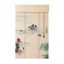 北京折畳式ドアロック K-織り竹カーテン カーテンローラーブラインド 中国の竹 レトロな禅の竹