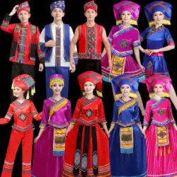 56の少数民族の衣装、女性のミャオ族の衣装、ヤオ族、チワン族、ドン族、トゥチャ族、イ族の衣装、ダンス衣装とアクセサリー