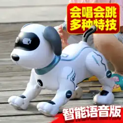 インテリジェントロボット犬の子供のおもちゃの犬の散歩は、リモートコントロールプログラミングスタント電気少年ベビーロボットを呼び出します