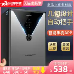 China Tigerブランドの安全な家庭用小型wifi携帯電話60/70/80/1mの大きなスペースパスワード指紋安全なすべてのスチール盗難防止目に見えないベッドサイドウォールワードローブオフィスファイルファミリー