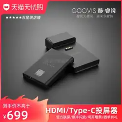 GOOVIS Core Vision CAST ワイヤレス スクリーン プロジェクター バッテリー付き HDMI/Type-C デュアル ビデオ インターフェイス ARビデオ共有に対応 G330/G350/Thunderbird Air/Rokid Air/Glow Plus