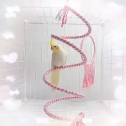 オウムクライミングはしご回転可変スイングXuanfengタイガースキン牡丹オウムクライミングおもちゃの鳥かごの装飾ハンギングステーションポール