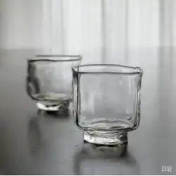 日本職人 スポット 日本人作家 手作り 渡辺デミング 金箔茶碗 ワインカップ 耐熱ガラス