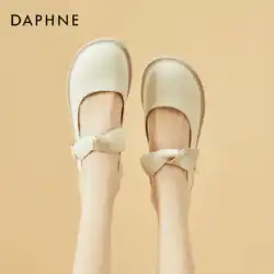 Daphne 日本メリージェーン小さな革靴女性の夏 2022 新しい白ロリータ靴 jk 靴ラウンドトゥシューズ