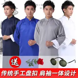 大人のクロストーク コート 衣類 アレグロ 衣類 中華民国 ロングシャツ 5月4日 青春 学生服 紳士服 チャイナジャケット