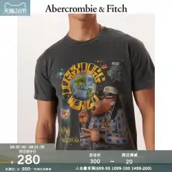Abercrombie &amp; Fitch メンズ ルーズ スヌープ ドッグ グラフィック Tシャツ 314841-1 AF
