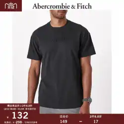 Abercrombie &amp; Fitch メンズ オーバーサイズ スモール ロゴ グラフィック Tシャツ 309574-1 AF