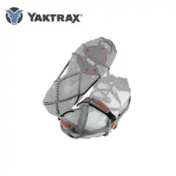 YAKTRAX Yatour RUN アウトドア ランニング アイス アンド スノー ノンスリップ シューズ カバー 軽量 耐摩耗性 スチール コイル ネイル アイゼン付き