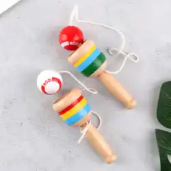 スキル カップ ソードボール 手と目の調整おもちゃ 伝統的なゲーム 競技アイテム 子供の幼稚園 インタラクティブな木のおもちゃ