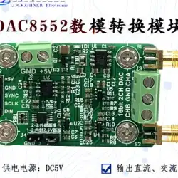 DAC8552 モジュール高精度 16 ビット デュアル電圧出力デジタル-アナログ コンバーター DAC モジュール