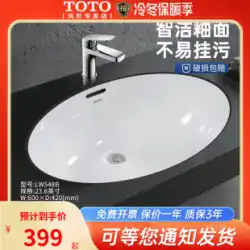 TOTO カウンター下洗面器 純正 楕円形洗面器 洗面器 セラミック洗面器 LW546B/LW548B