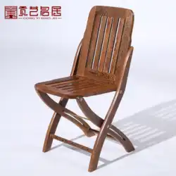 マホガニーの小さな椅子チキンウィングウッドポータブル背もたれ変更靴の椅子純木の中国風のビーチチェア折りたたみ釣り椅子