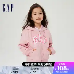 Gap girls LOGO カーディガン フレンチサークル ソフトセーター 877492 2022年冬新作 子供服 パーカー