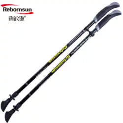 ロビンソン杖ポータブル 1 ペアの 2 セクション伸縮式クロスカントリー杖トレッキング スティック カーボン超軽量杖