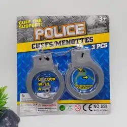 ハロウィンプラスチック手錠黒猫保安官偽手錠パーティードレスアップ囚人用品小道具