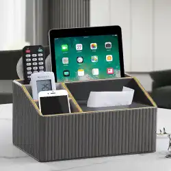 リモコン収納ボックスデスクトップコーヒーテーブルベッドサイドシェルフ多機能雑貨オフィスクリエイティブリビングルームティッシュボックス