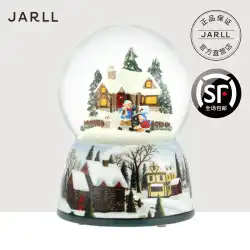 JARLL クリスマス雪そりスノーフレークオルゴールクリスタルボール女の子子供の誕生日クリエイティブクリスマスギフト
