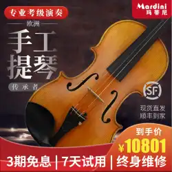 マティーニ MN-09 バイオリンプロの大人の演奏黒檀彫刻アクセサリー手作り木製中高級楽器