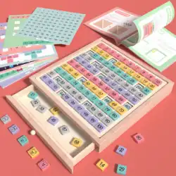 Baishu ボード モンテッソーリ数学的思考教材は、デジタル ビルディング ブロックを認識します 1 から 100 啓発早期教育子供の知育玩具