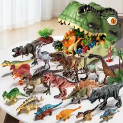 恐竜のおもちゃ子供の小さな男の子トリケラトプスソフトラバースーツティラノサウルスレックス世界シミュレーション動物モデル手作り
