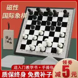 磁気ポータブル大型ハイエンドチェス駒ゲーム特別なチェス盤セットを備えたチェス子供の初心者
