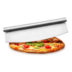 ステンレス鋼ピザナイフ商業半円コンロロッキングナイフ切断ヌガーパンケーキビッグピザ特別な切削工具
