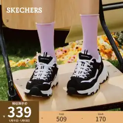 Skechers スケッチャーズ 2023 春の新しい古典的な古い靴の女性の厚い底の黒と白のパンダの靴快適なスポーツ シューズ