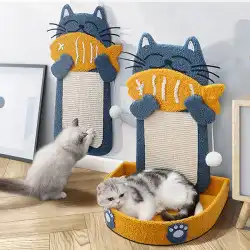 猫の爪とぎ板 猫の登山フレーム 統合された耐摩耗性の引っかき爪装置 垂直のふけのないサイザル猫のトイレ砂 猫のおもちゃ用品