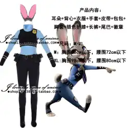 クレイジーアニマルシティコスプレスーツウサギジュディスーツcosスーツウサギ擬人化ウサギ警官cos衣装
