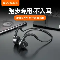 Shanshui 真の骨伝導 Bluetooth ヘッドセット ワイヤレス スポーツ ランニング 特別な耳骨センサー 2022年 新型メモリ付き