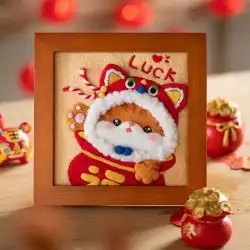 福袋 猫 ペンダント 手作り DIY 手芸 飾り クリスマス ギフト お年寄りやお友達へ