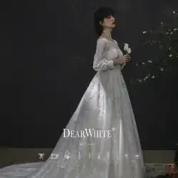 親愛なるバイ「ドリームマン」オリジナルの新しい森重工業のウェディングドレスの花嫁の主な糸のハイエンドの後行糸