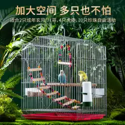 鳥かごオウムケージ大特大電気メッキステンレス鋼色虎の皮 Xuanfeng ムクドリ鳥かご繁殖ケージ金属ケージ