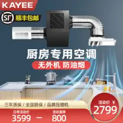 KAYEE キッチン専用 埋め込み式 エアコン 冷蔵 シングル コールドサクショントップ ホーム 外部機なし 小型吊り下げ機 加熱・冷却