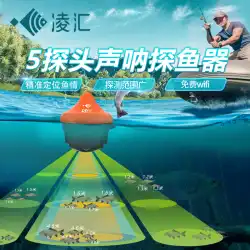 Linghui 水中高精細 5 プローブ視覚魚群探知機携帯電話時計魚船超音波魚探知機