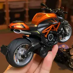 シミュレーション アイアンライディング オートバイ プルバック式 合金 車載模型 照明 効果音 レーシング 3歳 男の子 子供用 おもちゃ ギフト